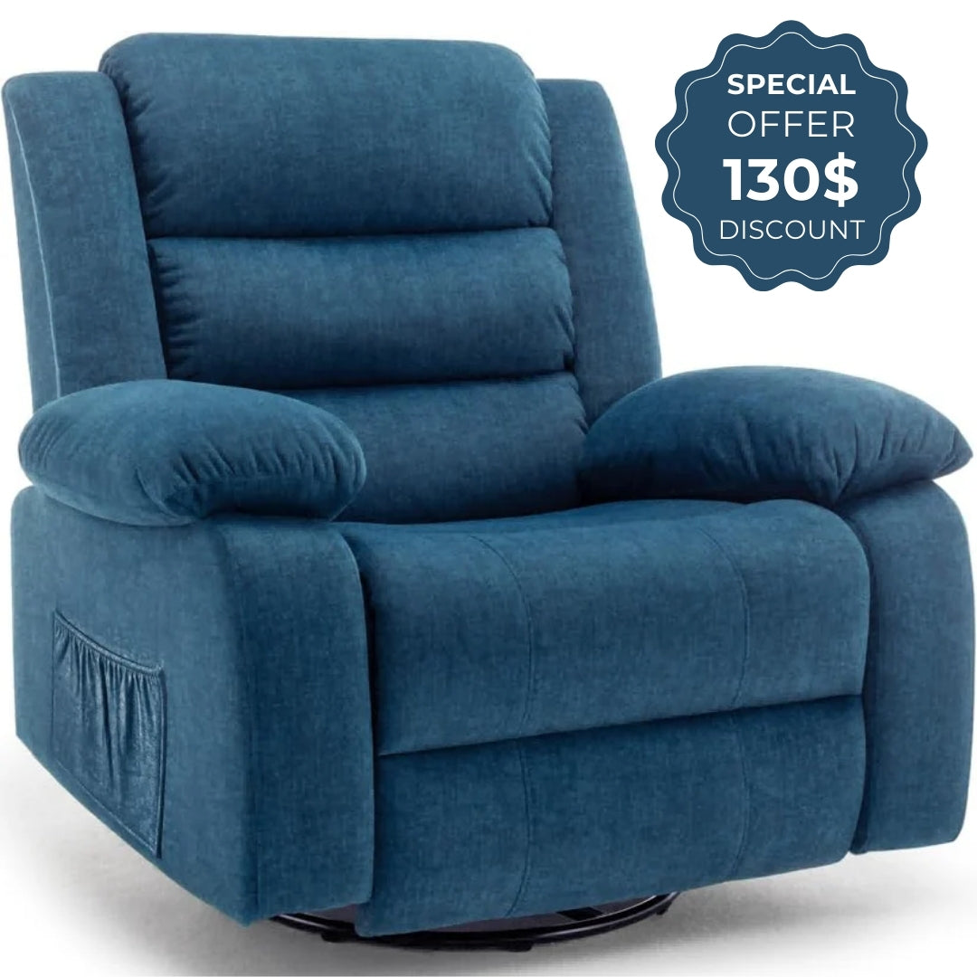 Large Rocker 360° Swivel Oversized Recliner