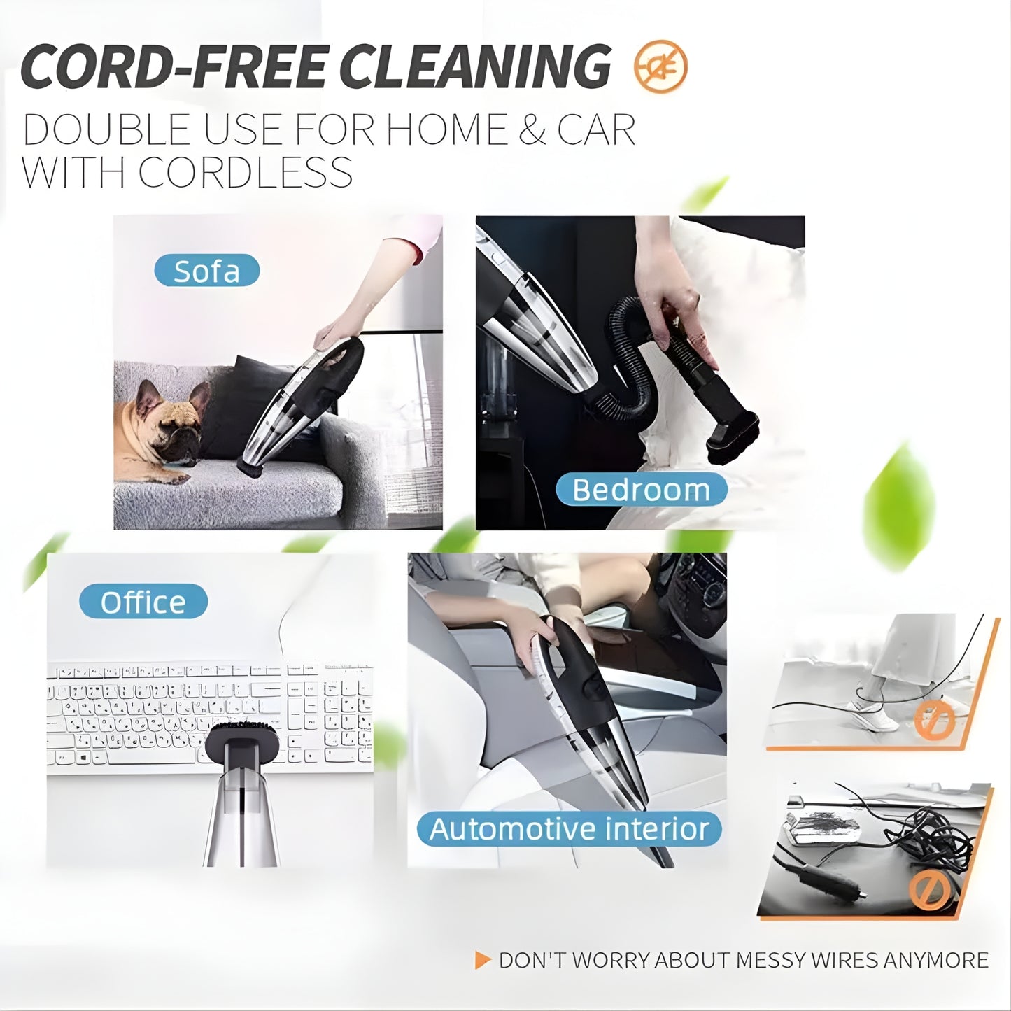 2025 Multi‑Function New Handheld Vacuum Cleaner – Cordless High‑Suction for Home + Car