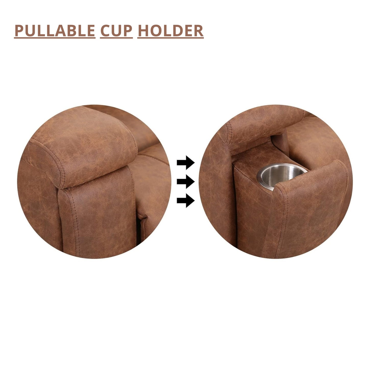 Classic and Traditional Manual Leather Recliner Chair