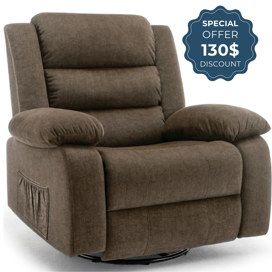 Large Rocker 360° Swivel Oversized Recliner