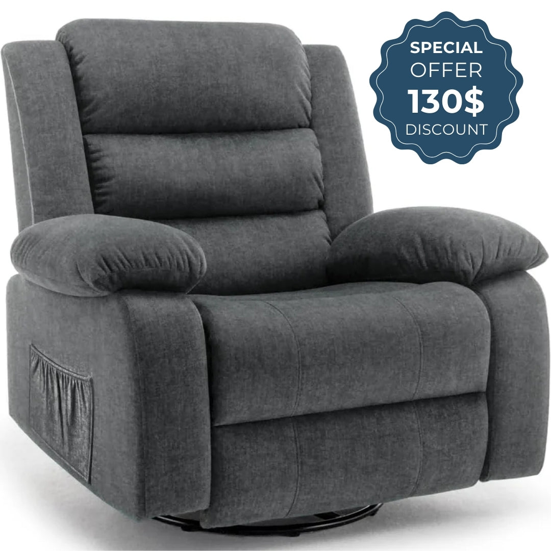 Large Rocker 360° Swivel Oversized Recliner