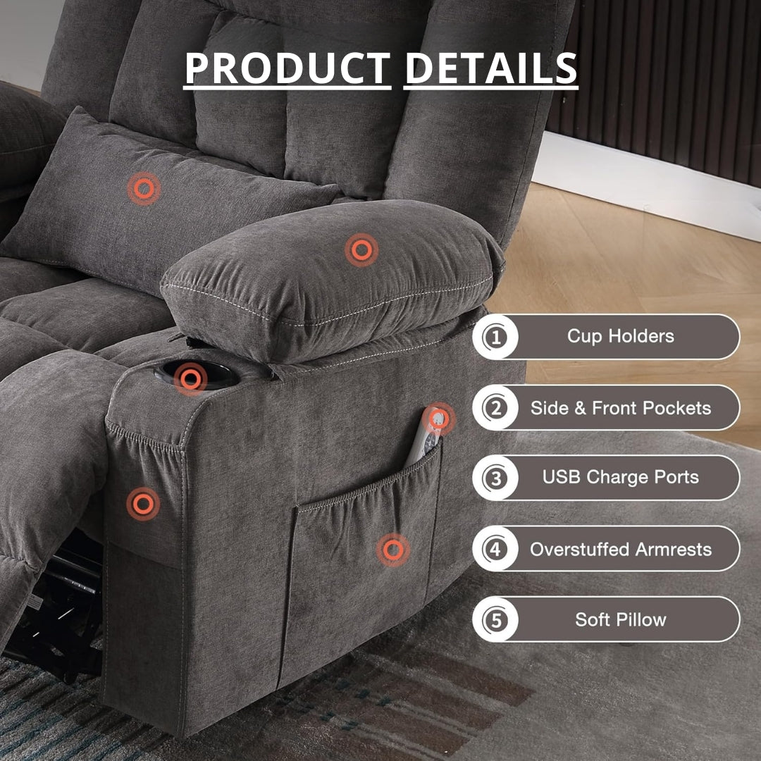Heavy Duty Vibration Massage Recliner