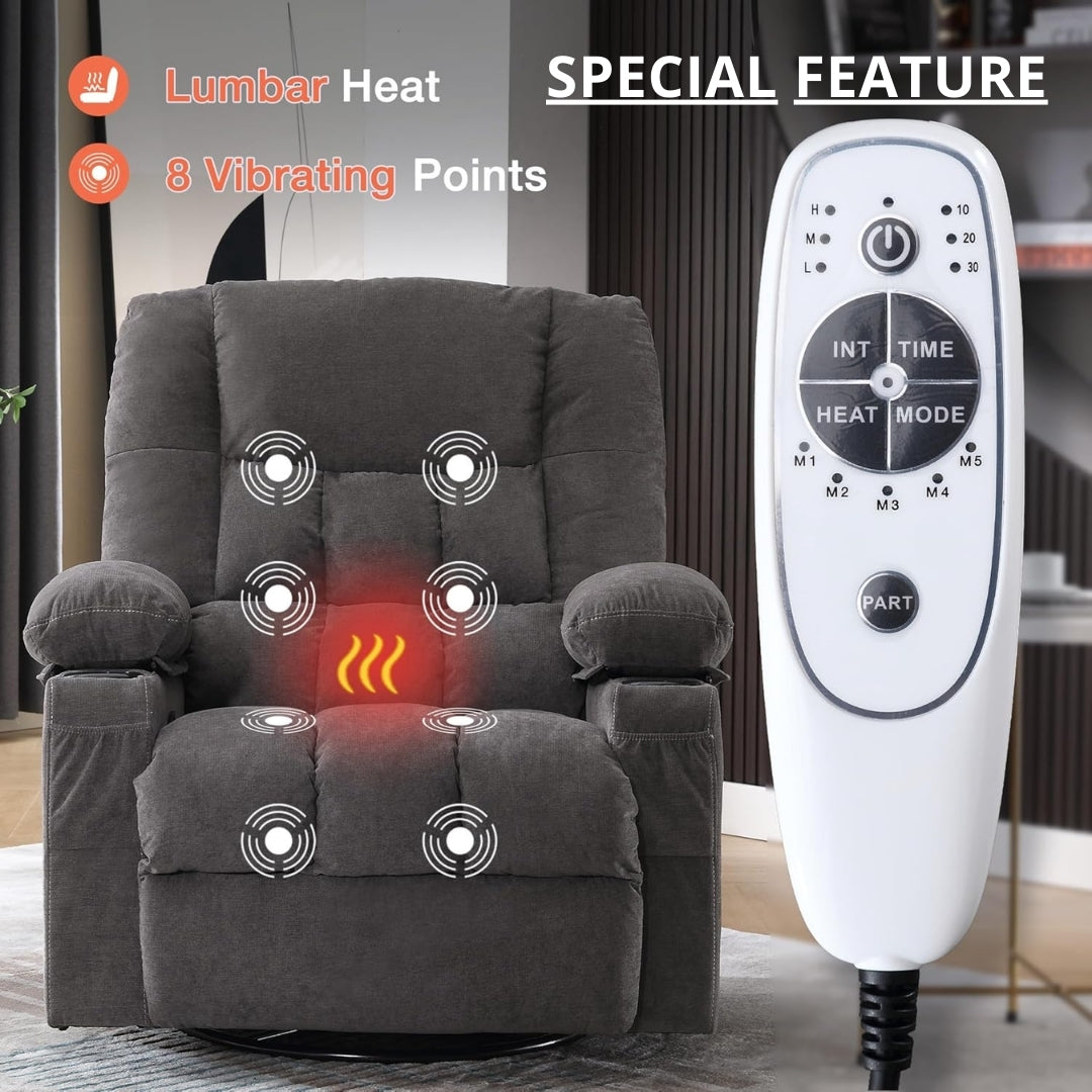 Heavy Duty Vibration Massage Recliner