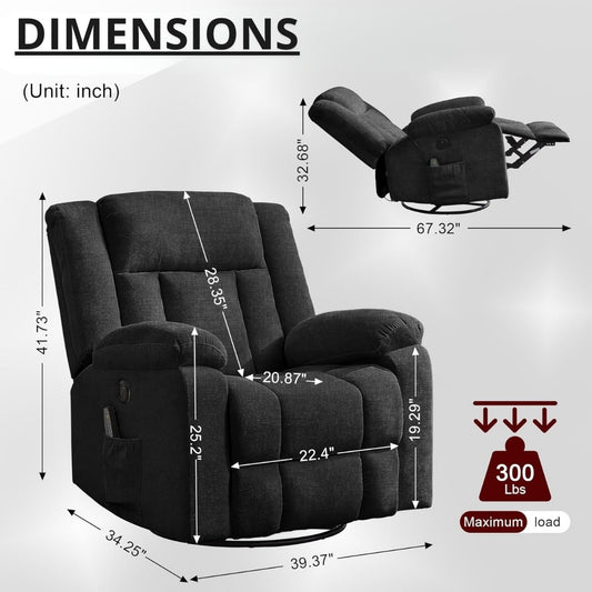 Heavy Duty Recliner with High Weight Capacity