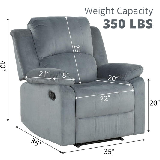 Oversize Manual Heavy Duty Recliner Chair