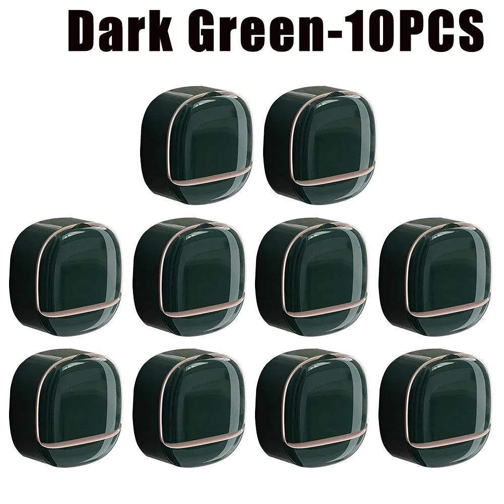 1-10Pcs Soap Wall-Mounted Light Luxury Holder Punch-Free Soap Box Drain Laundry Soap for Easy Cleaning Non-punching