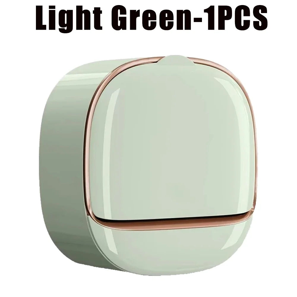 1-10Pcs Soap Wall-Mounted Light Luxury Holder Punch-Free Soap Box Drain Laundry Soap for Easy Cleaning Non-punching