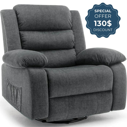Large Rocker 360° Swivel Oversized Recliner