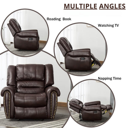 Heavy Duty Leather Recliner (Classic and Traditional)