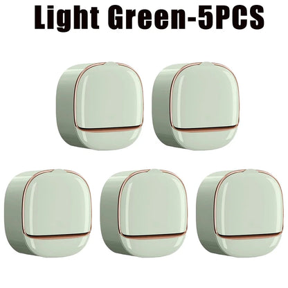1-10Pcs Soap Wall-Mounted Light Luxury Holder Punch-Free Soap Box Drain Laundry Soap for Easy Cleaning Non-punching