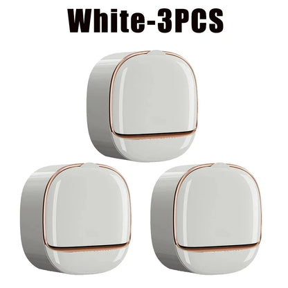 1-10Pcs Soap Wall-Mounted Light Luxury Holder Punch-Free Soap Box Drain Laundry Soap for Easy Cleaning Non-punching