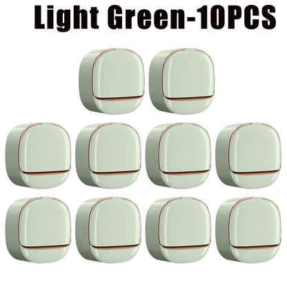1-10Pcs Soap Wall-Mounted Light Luxury Holder Punch-Free Soap Box Drain Laundry Soap for Easy Cleaning Non-punching